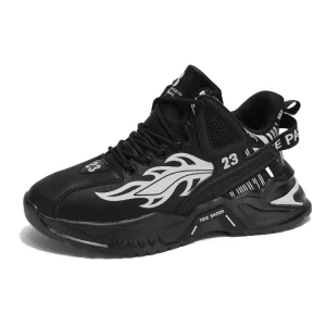 Outdoor Casual Walking Shoes Men’s Platform Sneaker Breathable Mesh Sports Shoes