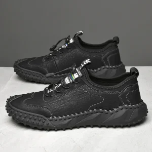 Outdoor Fashion Casual Men Walking Running Shoes Casual Shoes Leather