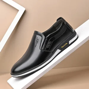 Outdoor Non Slip Breathable PU Shoes for Men Summer Comfort Walking Casual Sneakers Male Sport Footwear