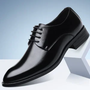 Oxford Dress Shoes Men Lace up Formal Business Footwear Office Party Daily Wear All Seasons Comfortable Durable Classic Shoes