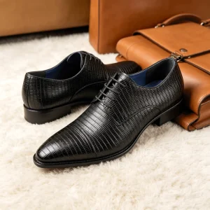 Oxford Shoes Men Single Piece Genuine Leather Formal Shoes Hand finished Business Dress Shoes