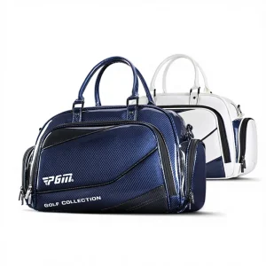 PGM Golf Men’s Waterproof Lightweight Travel Ball Tote Bag with Separate Shoe Compartment Zipper Closure 50x25x31cm