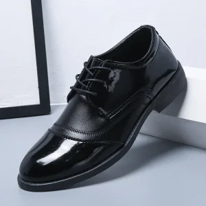 PU Leather Pointed Toe Slip on Sport Men Dress Leather Business Shoes Mans Oxford 1 Pair Shoes for Men