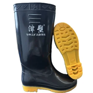 PVC Rain Boots for Farmers Men’s Knee High Waterproof Shoes with Anti Slip Insole for Gardening and Outdoor Work