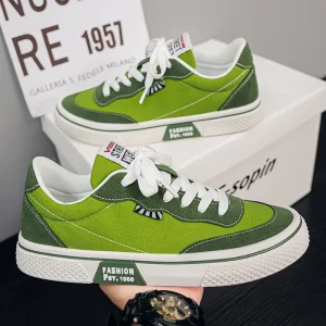 Plus Size 39-48 Fashion Breathable Lightweight Soft and Flexible Sole Anti-Slip Low Top Canvas Shoes Sneakers Walking Style