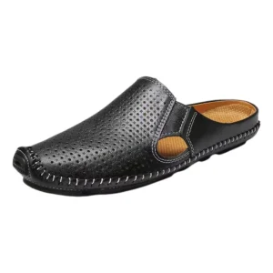 Plus Size Foreign Trade Outdoor Summer Half Slides Men’s Backless Shoes Rubber Outsole Sandals