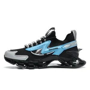 Plus Size Men’s Shoes TPU Blade Bottom Mesh Sneakers Summer New Breathable Men’s Running Shoes Trend