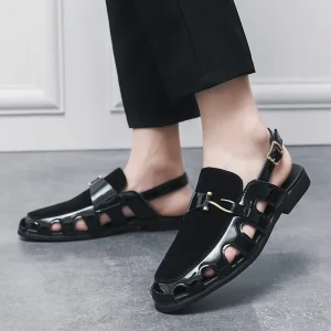 Plus-size Fashionable Business Casual Breathable Openwork Men’s Sandals