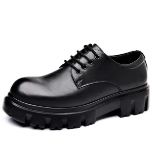 Pointed Formal Embroidered Lightweight Two layer Cowhide Rubber Black Gentle Office Loafers Wedding British Dress Bright Men’s