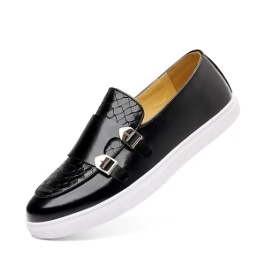 Popular Korean Men’s Casual British Style Board Shoes with Rubber Insole Fashionable Winter Footwear with Shoe Covers