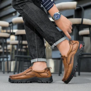 Popular leather shoes men’s large size men’s outdoor shoes casual leather shoes hiking shoes