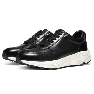 Premium Custom Men Retro High Top Walking Shoes Genuine Leather Upper Custom Logo
