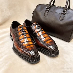 Premium Goodyear Welted Oxford Shoes Men Handmade Genuine Leather Formal Shoes Luxury Business Shoes for CEO Executive