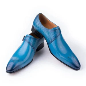 Premium Quality Men’s Dress Shoes Real Leather Monk Strap Loafer Comfortable Handmade Business Office Wedding Shoes
