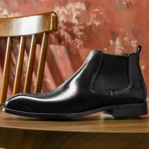 Professional Luxury Genuine Leather Boots Men’s Chelsea Boots Men’s Leather Boots