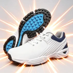 Professional Men’s Golf Shoes EVA Midsole Rubber Outsole Lightweight Breathable Shockproof Golf Training Sneakers