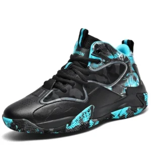 Professional Men’s Women’s Outdoor Sports Style Sneakers Leather Basketball Shoes Anti-Slip Lightweight Big Spring