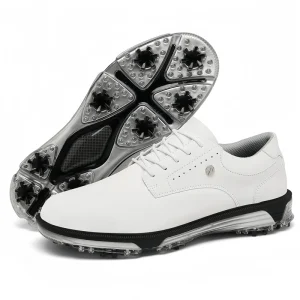 Professional Winter Synthetic Golf Shoes Men Breathable Cushioning Spiked Anti Slip Lace up Outdoor Sports Sneakers
