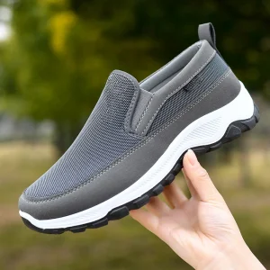 Pvcr Out-sole Breathable Cloth Upper Men’s Mesh Upper Walking Style Shoes Men Walking Shoes for Autumn