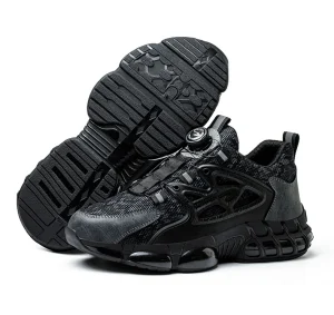 Quick Lacing Breathable Anti smashing Specifications Metal Non slip Security Guard Work Men Steel Toe Safety Shoes