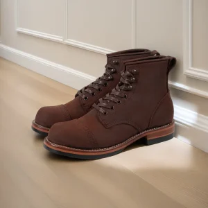 Retro Lace-Up Genuine Leather Boots for Men Trendy Autumn Winter Shoes Breathable Anti-Slip English-Style Ankle Boots