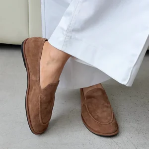 Retro Light Soft Soled Comfortable Sheepskin Slip On Flat Shoes For Lazy People Commuting Leisure Versatile