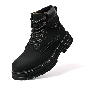 Retro Minimalist Versatile Soft Elastic Comfortable Casual Martin Boots for Men