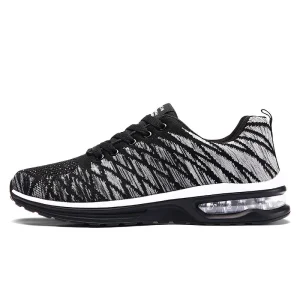Road Running Minimal Shoes Men’s Women’s Jogger Jogging Sneakers Air Cushion Mesh Athletic Low top Lace up Sport Light weight