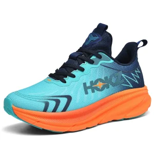 Road Running Minimal Shoes Men’s Women’s Jogger Jogging Sneakers Platform Stretch Fabric Athletic Low Top Lace up Light weight