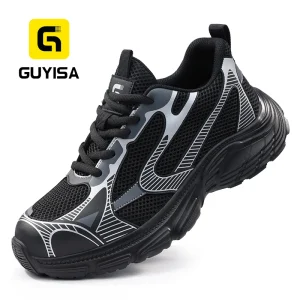 Safety Shoes Factory Anti-smash and Anti-puncture Men’s Safety Work Boots Breathable Comfortable Fashion