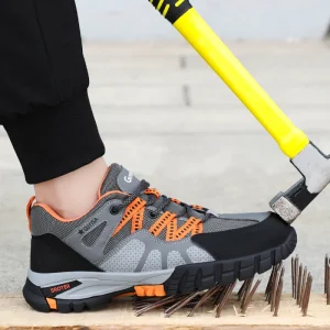 Safety Shoes Industrial protection Steel Toe Non slip Puncture resistant Safety Shoes for Men Construction Work Shoes