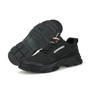 Safety Shoes Men’s Breathable Steel Toe Waterproof Safety Work Shoes