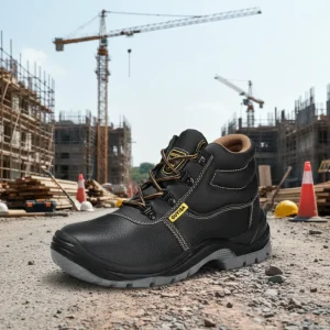 Safety Shoes Men’s Non slip Wear resistant Stab resistant Steel Toe Leather Safety Work Boots