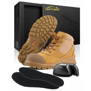 Safety Shoes Mid Cut Steel Toe Sepatu Safety Work Boots Construction