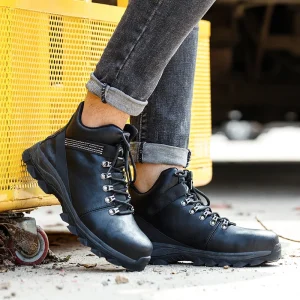 Safety Shoes for Men Steel Toe Industrial High Quality Anti Smashing Anti Puncture Safety Work Shoes