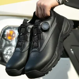 Safety Shoes for Men Steel Toe Lightweight Anti slip Breathable Working Shoes Construction Warehouse Protection Shoes