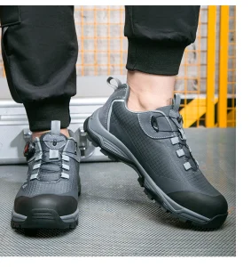 Safety Work Shoes for Men with Steel Toe Oil Resistant Outsole Lightweight Breathable Upper for All Day Comfort & Protection