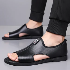 Sandals Men’s Summer New Anti Slip and Odor Proof Beach Shoes Dad Fishing and Driving Wearing Two Pairs of Sandals