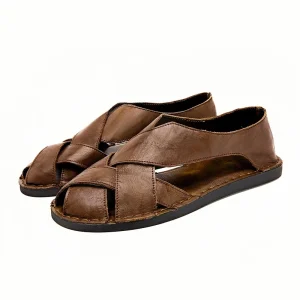 Sandals for Men Factory Genuine Leather Closed Toe Men’s Casual Walking Sandals Men’s Outdoor Sandals