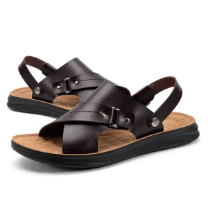 Sandals for Men Summer Beach Shoes in Large Sizes Fashionable Casual Breathable Sandals Breathable Sandals for Men