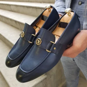 Sh11968a Handmade Party Wear Men Office Formal Shoes Man Slip on Wedding Dress Shoes