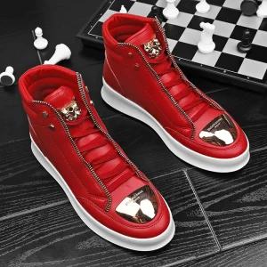 Sh12388a High Quality Men’s Sports Casual Sneakers Luxury Fashion High Cut Shoes for Men