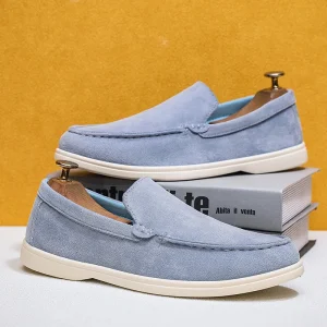 Shoe Factory Italian Men Luxury Shoes Casual Loafers Casual Driving Suede Leather Loafers for Men with Custom logo
