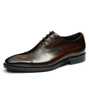 Shoes for Men New Styles Men’s Breathable PU Insole Leather Shoes Slip On Business & Wedding Autumn Winter All Seasons