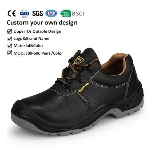Size 37-45 Slip Resistant Outsole Wide Fit Roomy Toe Box Men Labor Safety Shoes for Long Hour Construction Site Standing