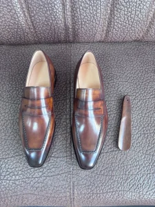 Size 42 Luxury Office Shoes Goodyear Handmade Penny Loafers Wedding Party Shoes Blake Oxford Men’s Dress Shoes