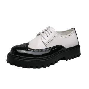 Slip On Men’s Loafers Shoes Cow Leather Solid Comfortable Hard Wearing Platform Casual Dress Shoes Oxfords Spring Summer Autumn