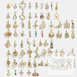 Small 18K Gold Plated Stainless Steel for Bracelet Necklace DIY Accessories Pendants