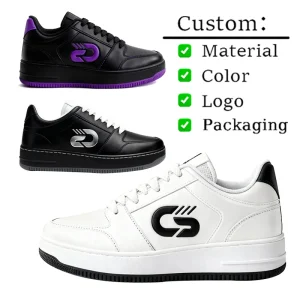 Sneakers Lightweight Breathable Sporty Style Custom Logo Embroidery Customized Men’s Walking Shoes Street Sneakers Shoe