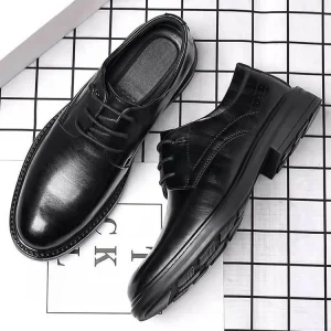 Soft Rubber Sole Business Party Work Design Leather Men Oxford Shoe